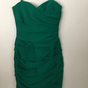 BCBG MAXAZRIA dress, green, size 2, w/straps (attached the dress in a small bag